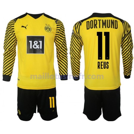 Maillot de Foot Borussia Dortmund Reus 11 Domicile 2021-22 Manches Longues - Enfant